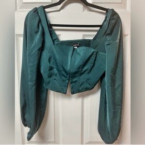 Urban Outfitters Emerald Green Blouse